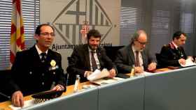 Presentación del balance delincuencial de Barcelona con E. Vázquez, A. Batlle, A. Recasens y JC. Molinero / CG