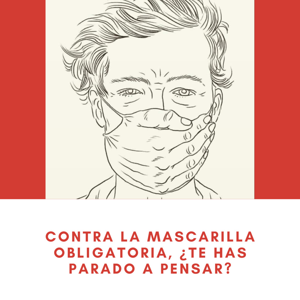 Panfleto contra la mascarilla obligatoria / EDICIONES EL SALMÓN