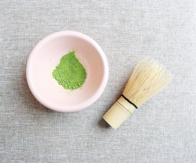 Imagen de los polvos de té matcha / Instagram @reglokv