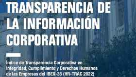 Portada del primer 'Estudio Trac', un índice de transparencia publicado por Transparency International España / CG