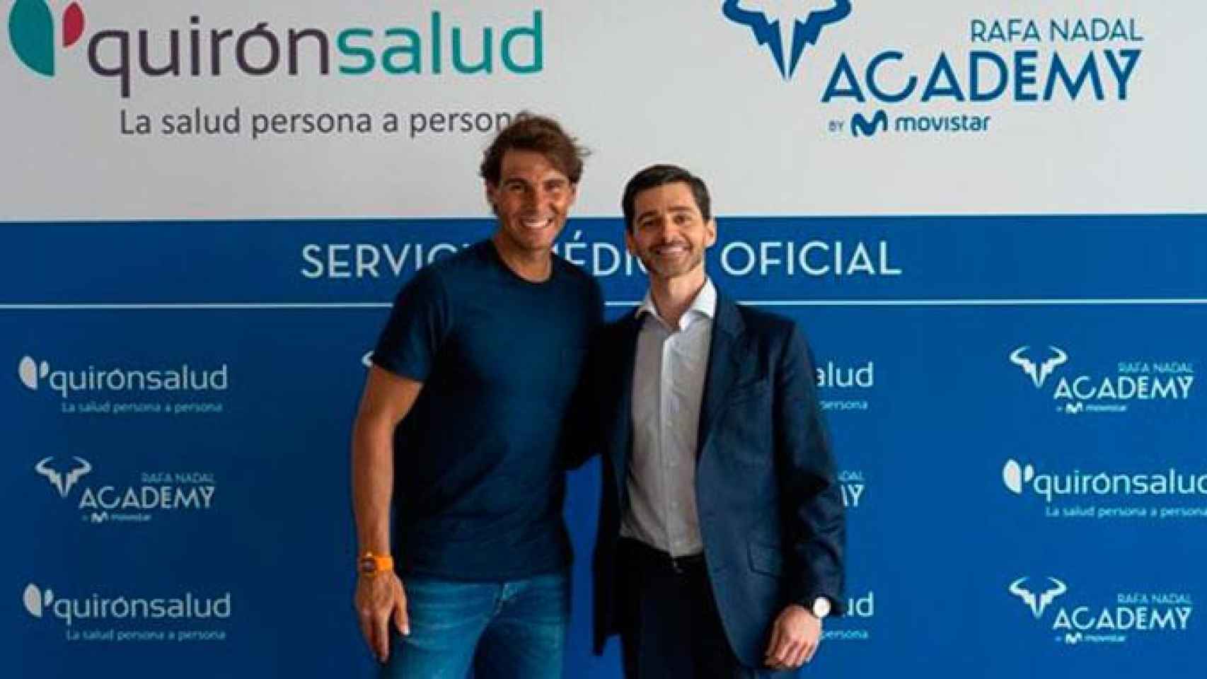 Rafa Nadal y Héctor Ciria, CEO de Quirónsalud / CG