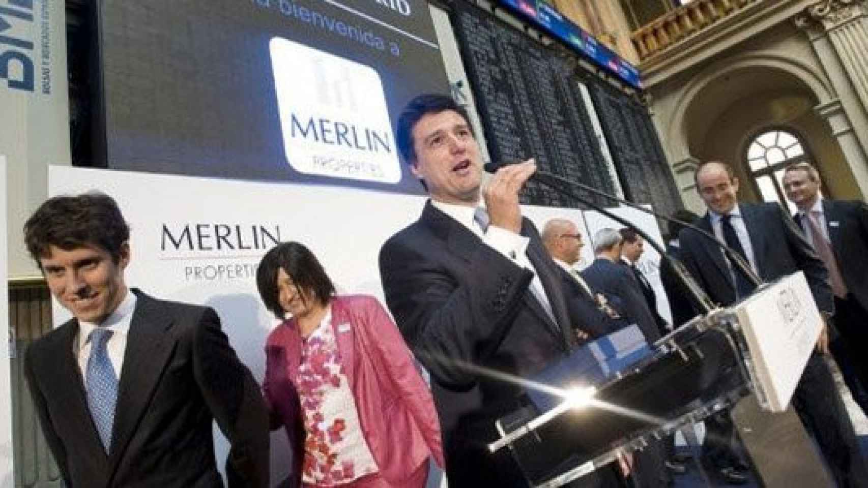 El presidente ejecutivo de Merlin Properties, Ismael Clemente, en el debut de la socimi en bolsa