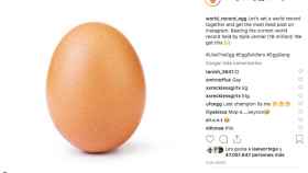 La única imagen de la cuenta del huevo en Instagram / World_record_egg