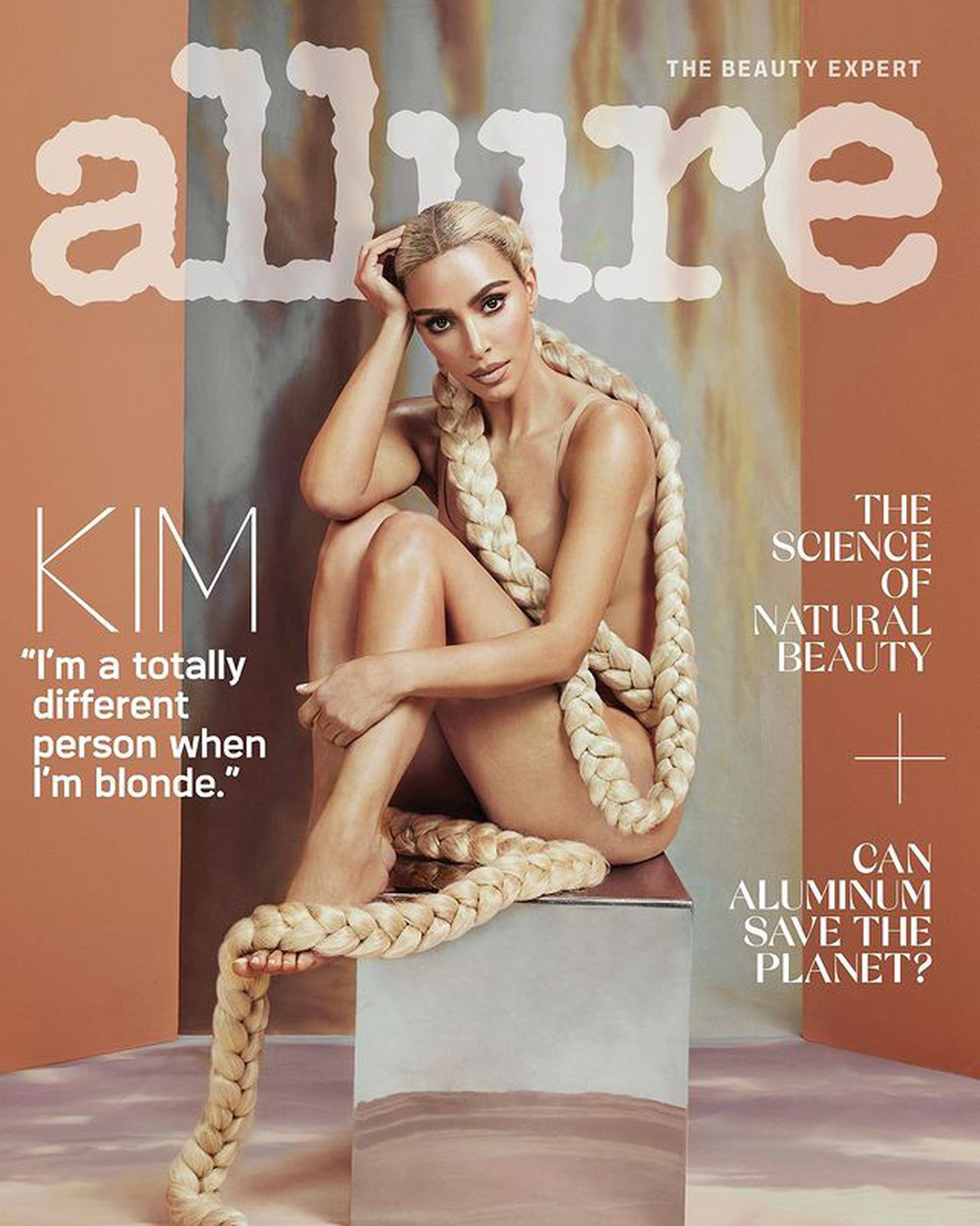 Kim Kardashian en la portada de 'Allure'