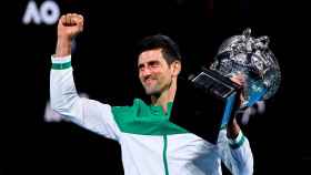 Novak Djokovic, celebrando la conquista del Open de Australia | EFE
