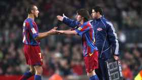 Larsson y Messi en el Barça / FCB
