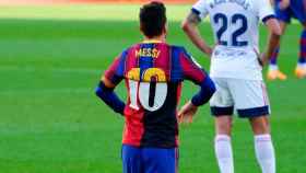 Leo Messi, tras el homenaje a Maradona | EFE