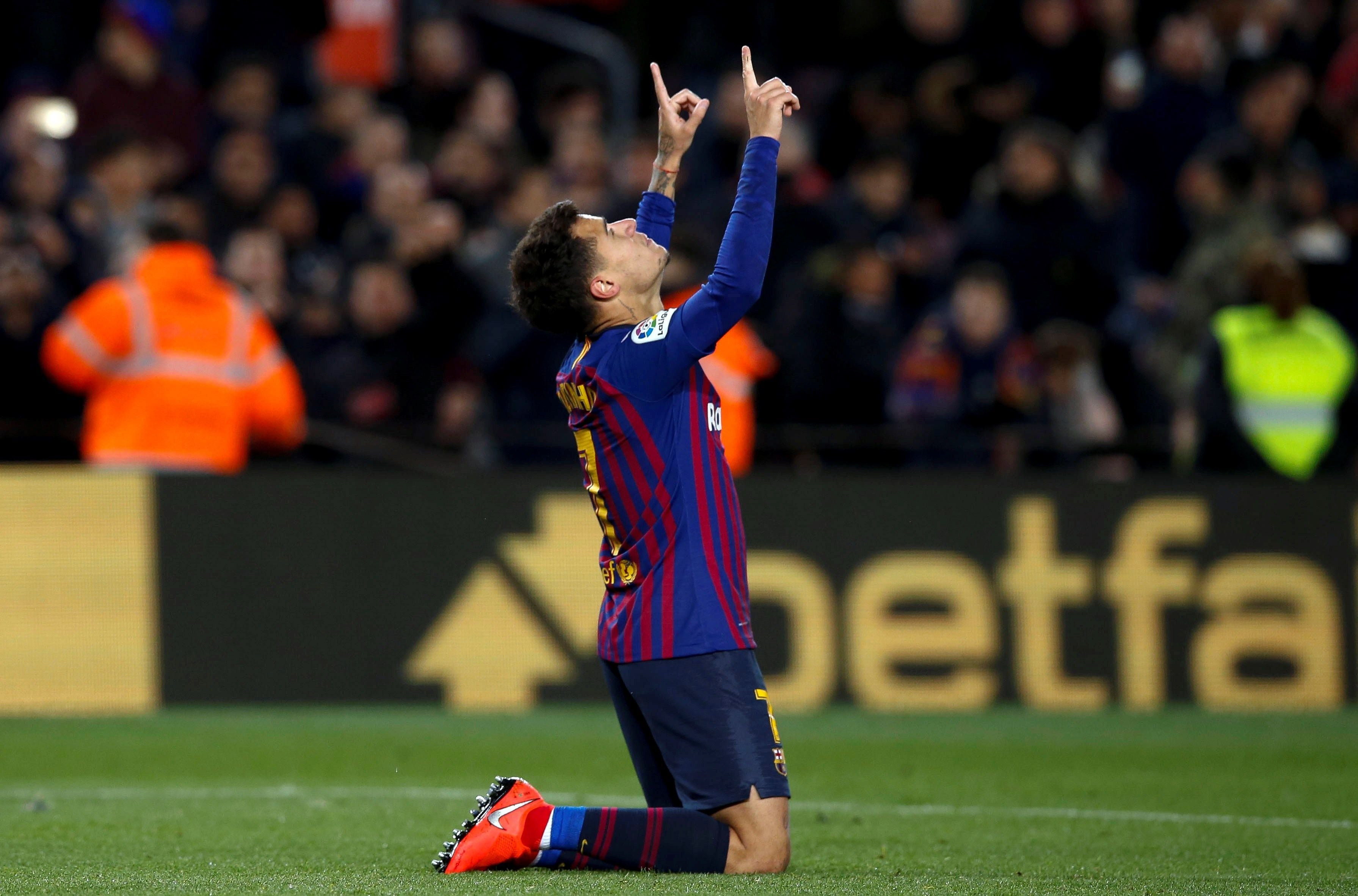 Philippe Coutinho celebra un gol con el FC Barcelona / EFE