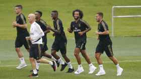 El Real Madrid en un entrenamiento de pretemporada / EFE