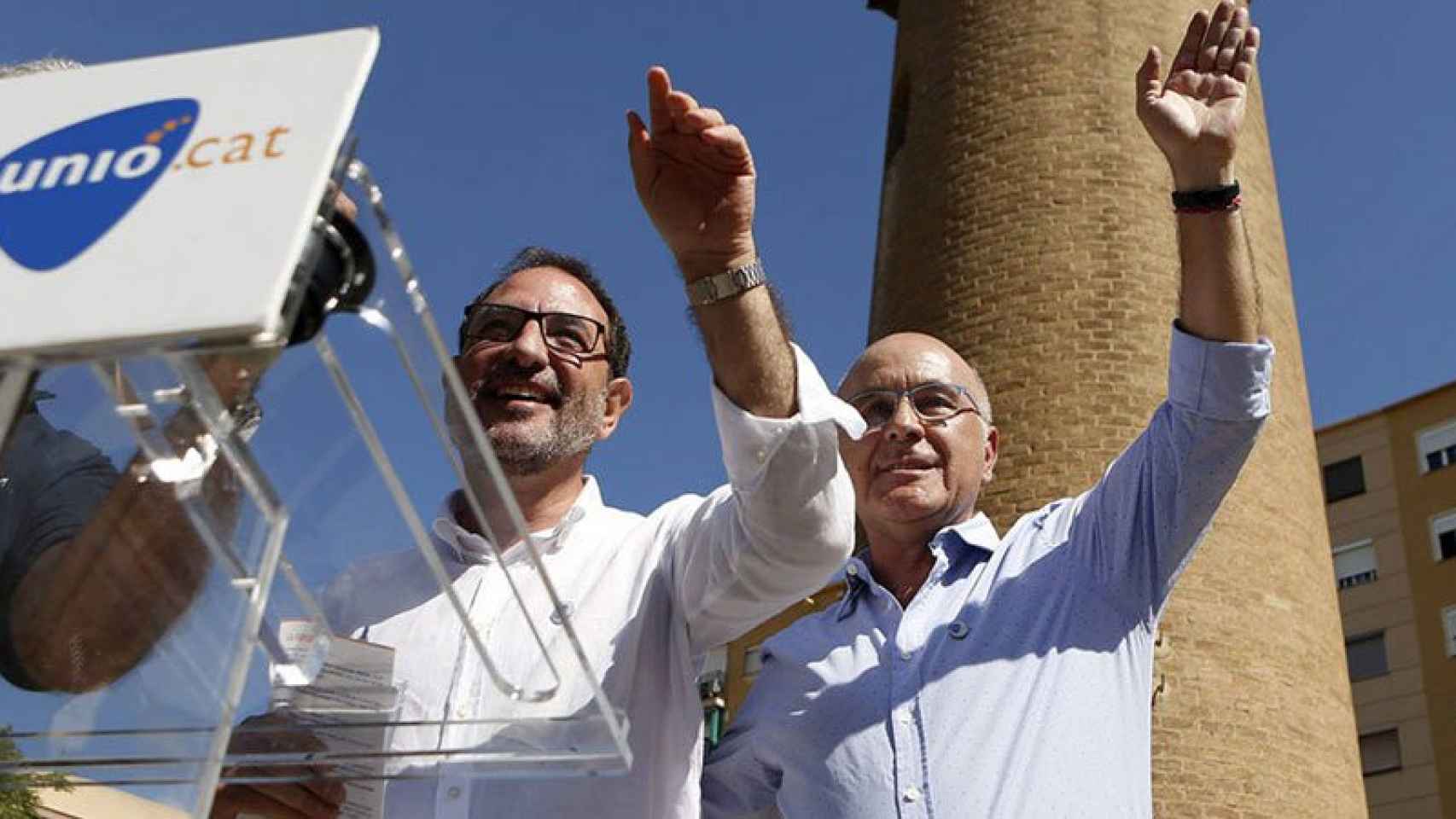 Ramon Espadaler y Josep Antoni Duran Lleida en la última campaña de las autonómicas.