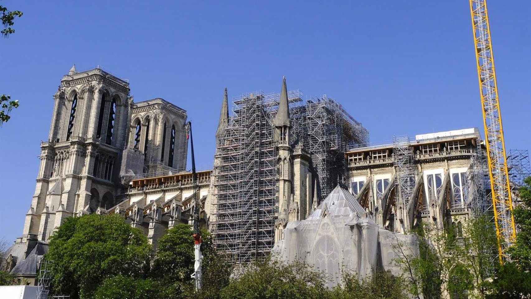 La catedral de Notre Dame durante su reconstrucción / EP