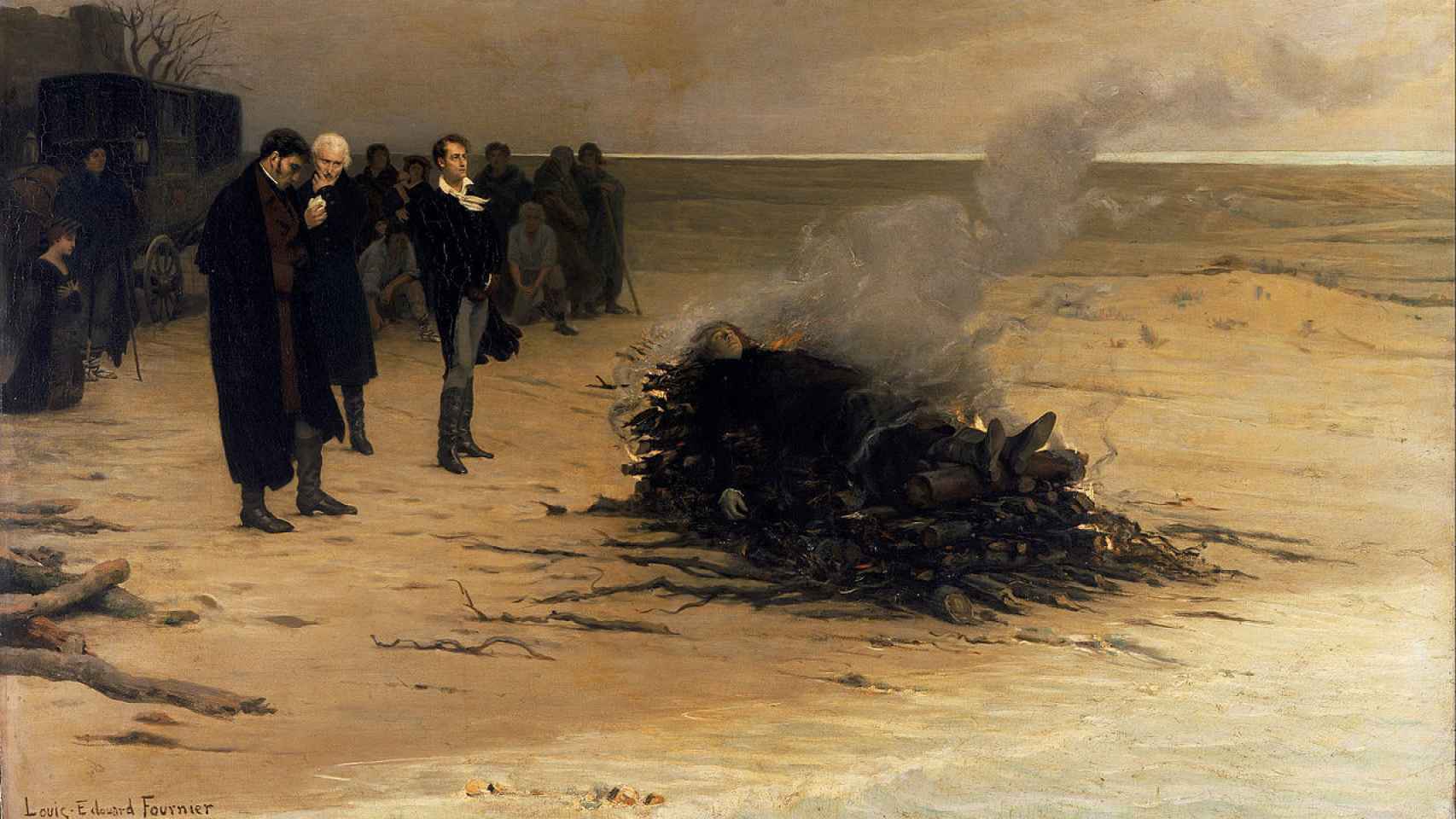 El funeral de P.B. Shelley (1889) / LOUIS ÉDOUARD FOURNIER