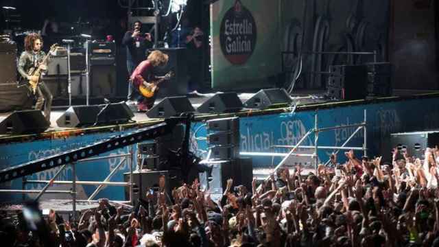 Lenny Kravitz durante el concierto en el Festival O Son do Camiño en Santiago de Compostela / EFE