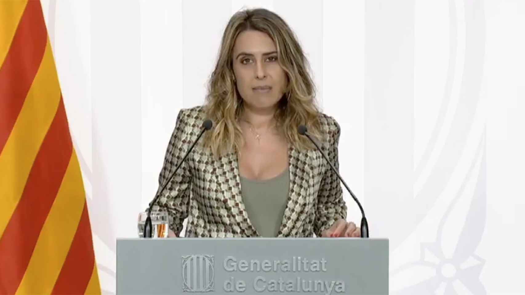La portavoz del Govern, Patrícia Plaja, ha valorado la propuesta de referéndum de ERC