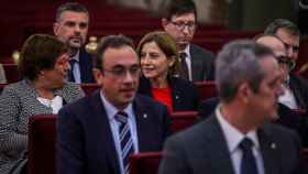 La expresidenta del Parlament, Carme Forcadell, en el banquillo de los acusados del Tribunal Supremo / EUROPA PRESS
