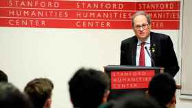 Quim Torra, presidente de la Generalitat, en su conferencia en la Universidad de Stanford (EEUU) / Govern.cat