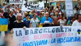Vecinos protestan contra la inseguridad en Barcelona / EFE