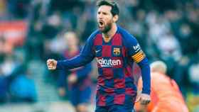 Messi celebra un gol en un partido de fútbol / EP
