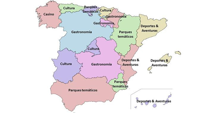 Mapa del ocio en España / WEEKENDESK