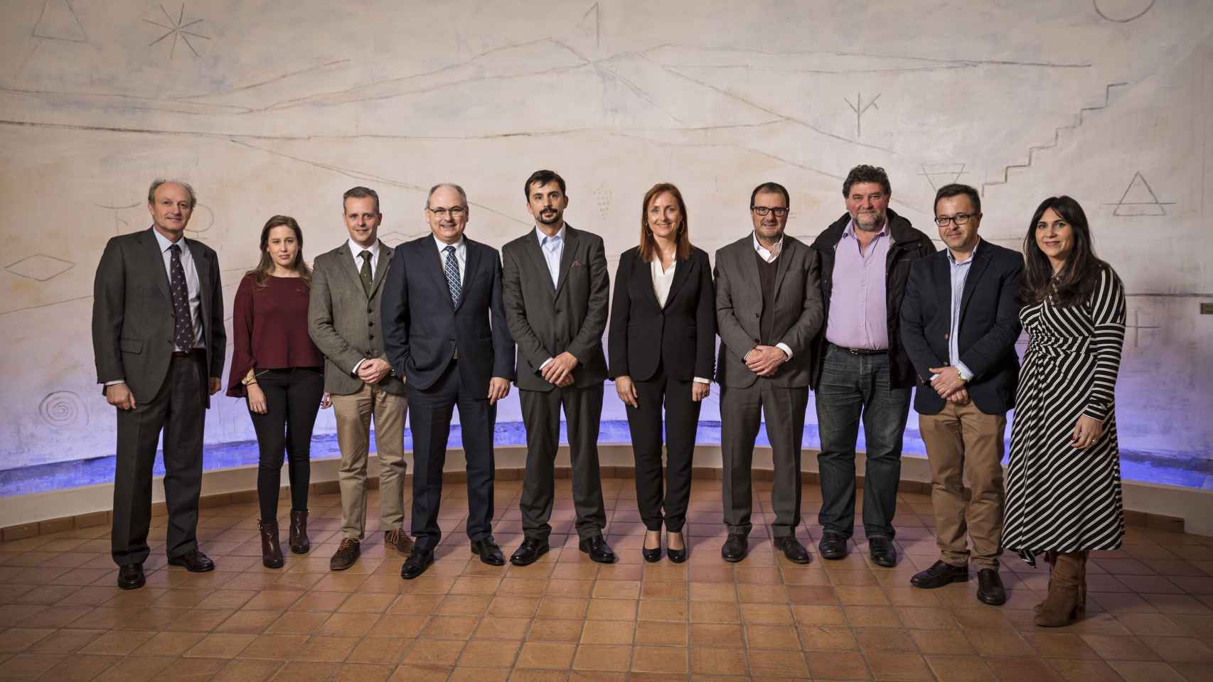 Mireia Torres junto a otros cargos en la 17º Junta Directiva de la Plataforma Tecnológica del Vino