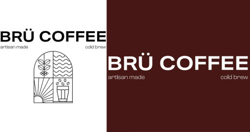 Imagen corporativa de la marca de café Brü Coffee / CEDIDA