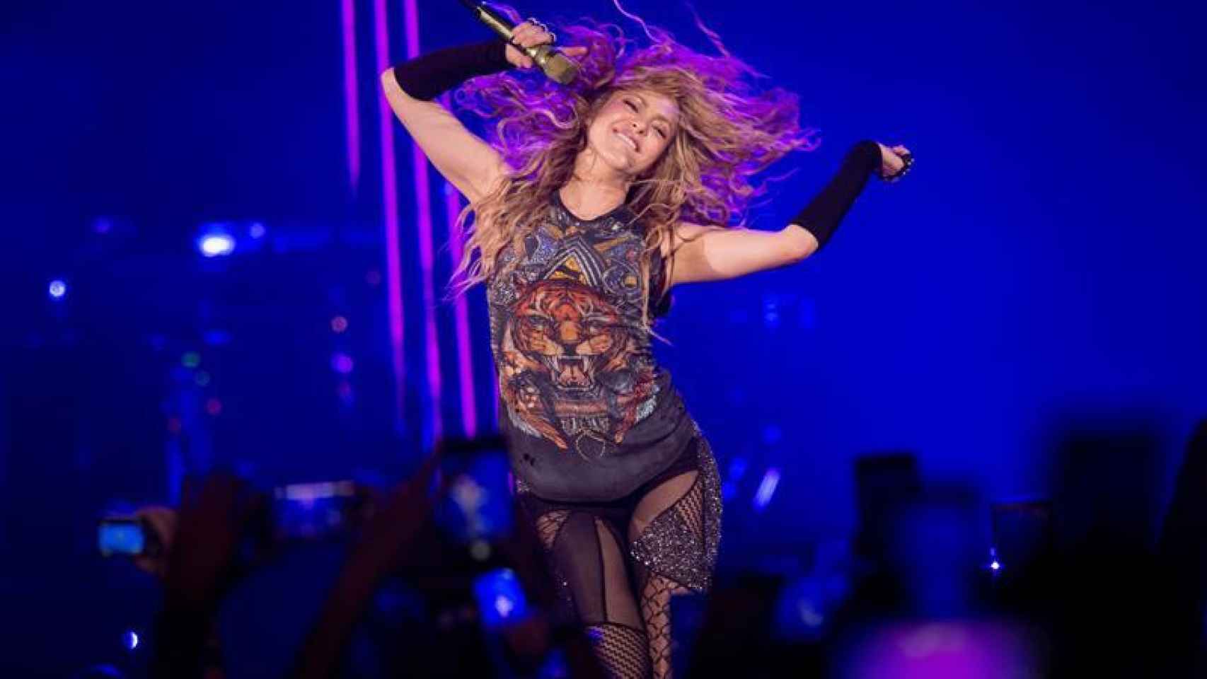 Shakira en su concierto en Madrid