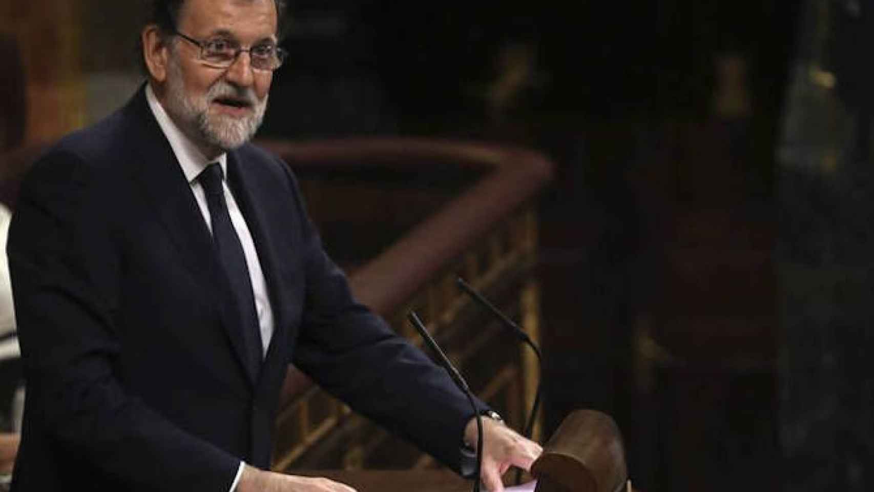 Rajoy en su intervención en el Congreso de los Diputados de este martes