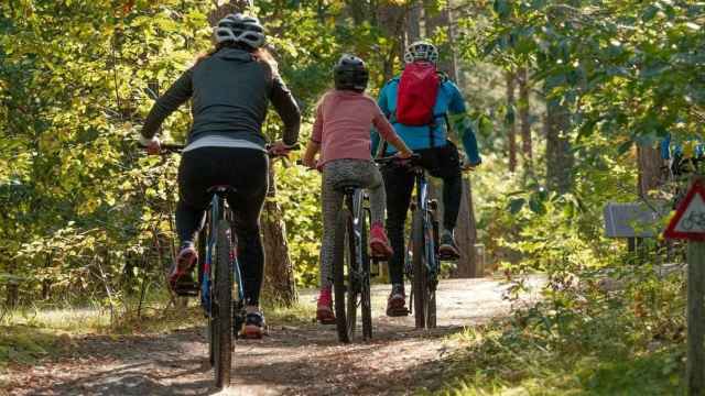 una familia montando en bicicleta / Sabine van Erp EN PIXABAY