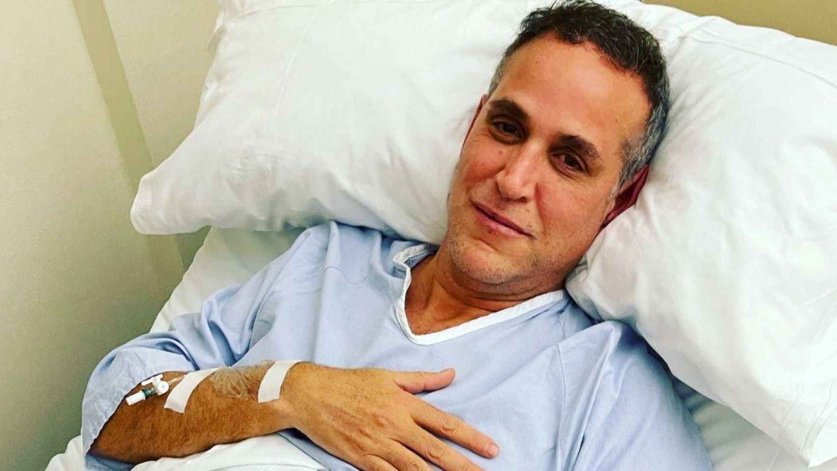 Aurelio Manzano en el hospital tras un accidente / TWITTER