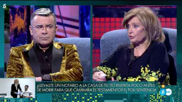 María Teresa Campos se reencuentra con Jorge Javier Vázquez / MEDIASET
