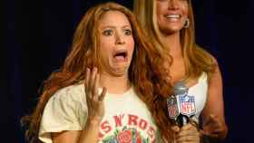 Shakira, muy sorprendida en la NFL