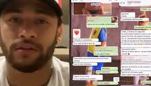 Neymar enseña la conversación con Najila