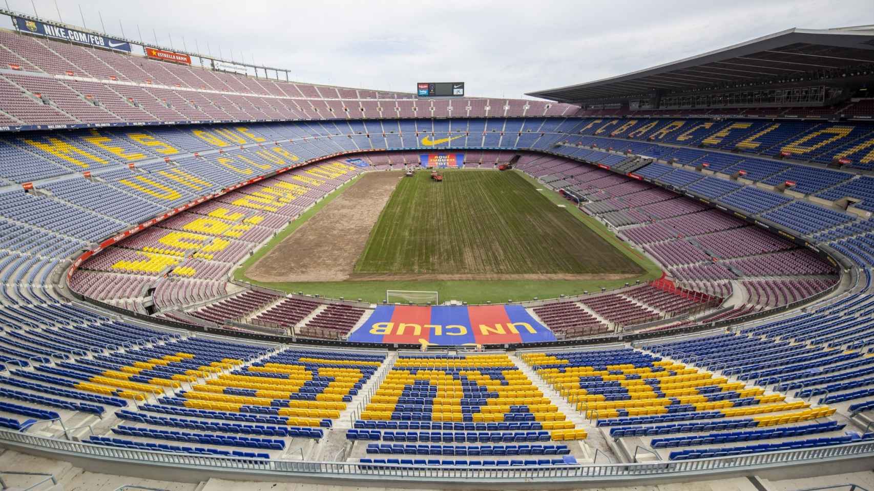 Proceso de renovación del césped del Camp Nou | FCB