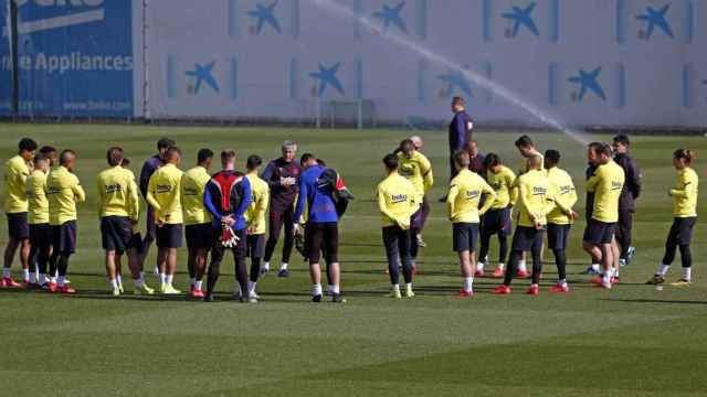 Una imagen de archivo de un entrenamiento del Barça / FC Barcelona