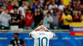 Una foto de Leo Messi tras perder ante Colombia en la Copa América / EFE