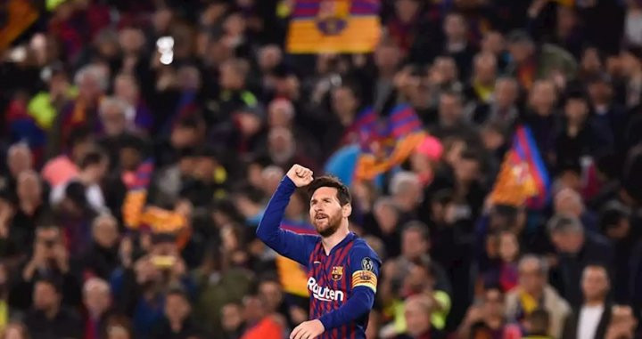 Messi, celebrando un gol con el Barça | EFE