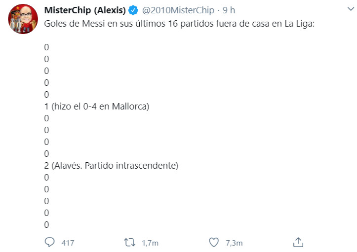 Palos en redes sociales a Leo Messi por su partido contra el Cádiz / Redes