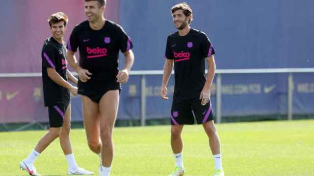 Sergi Roberto en un entrenamiento del Barça / FC Barcelona