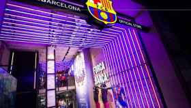 Una foto de una de las tiendas oficiales del Barça / Twitter