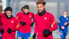 Konrad de la Fuente en un entrenamiento / FC Barcelona