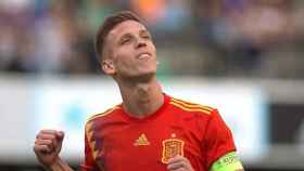 Dani Olmo celebra un gol con la selección española sub 21 / EFE