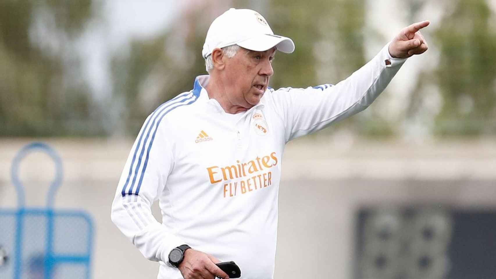 Carlo Ancelotti dirigiendo un entrenamiento / Real Madrid