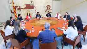 Imagen de una reunión del Consell Executiu del Govern presidida por Pere Aragonès / CEDIDA