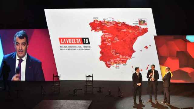 Javier Guillén, director de la carrera, en la presentación de la Vuelta ciclista a España / UNIPUBLIC