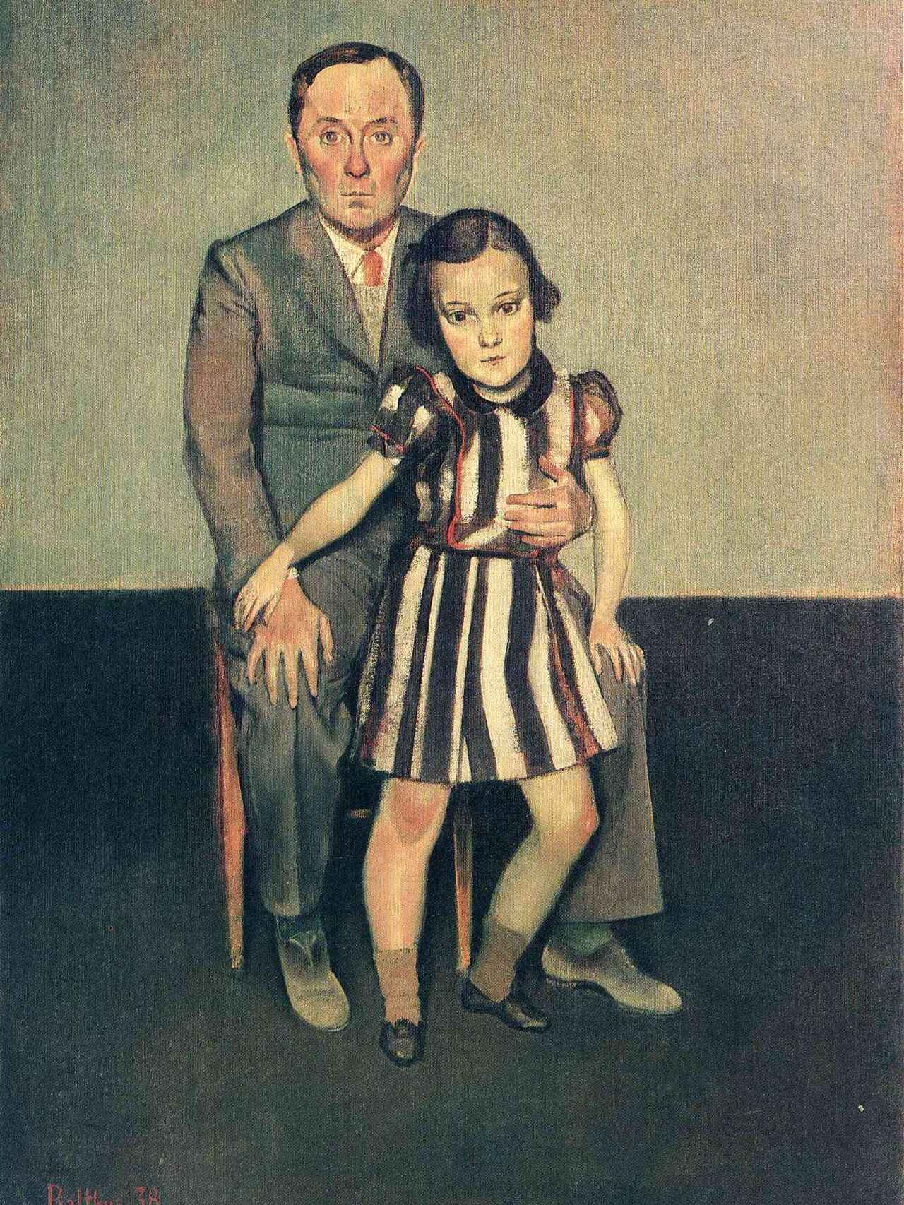 Joan Miró y su hija Dolores (1937) / BALTHUS