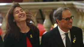 Los políticos de JxCAT Laura Borràs y Quim Torra en una imagen de archivo / EFE