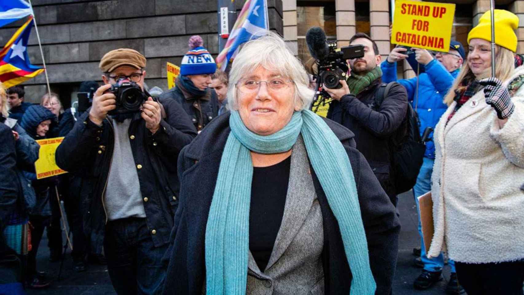 Clara Ponsatí en una manifestación independentista en Europa / EFE