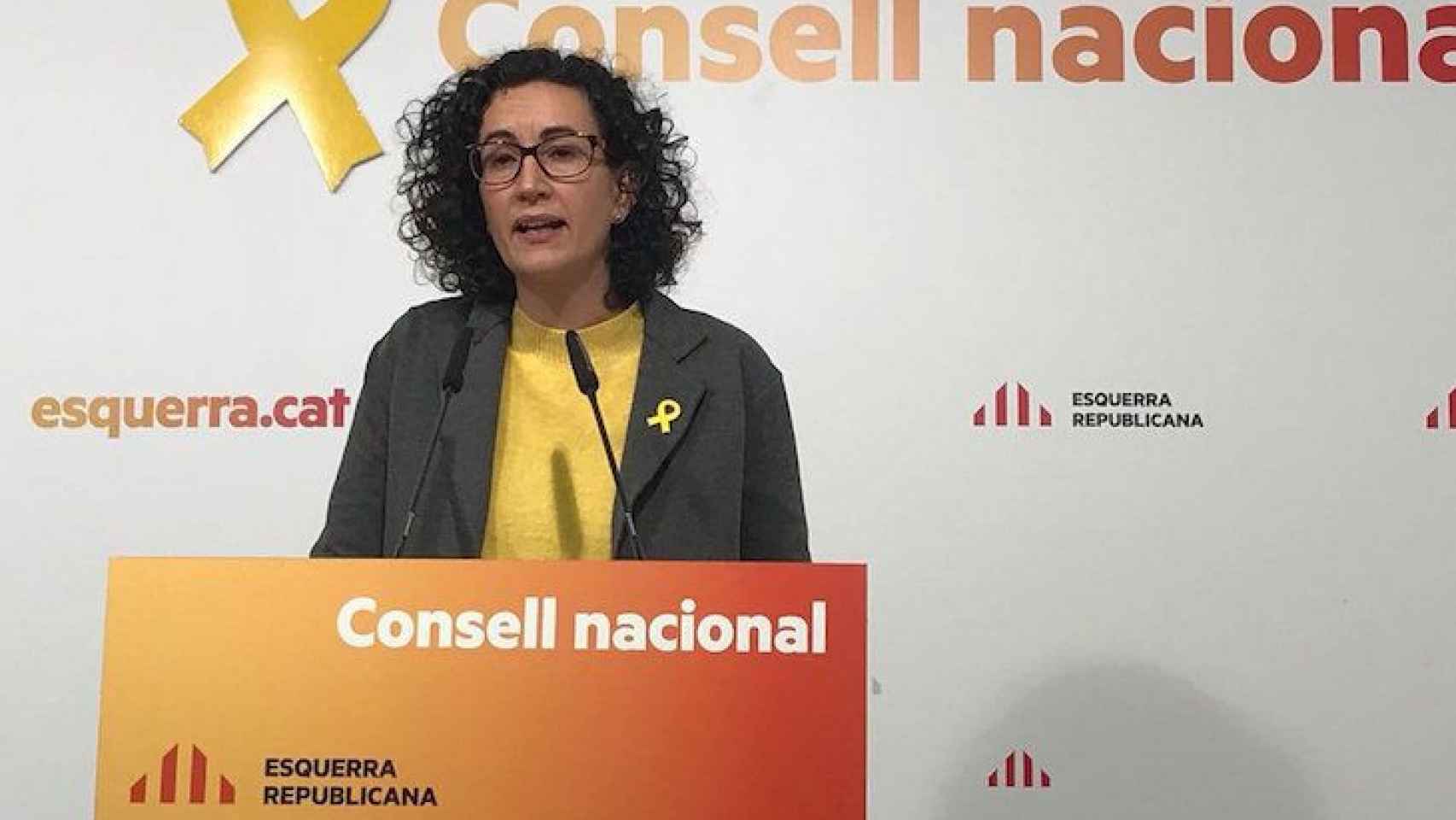 Marta Rovira en su intervención en el consejo nacional de ERC / CG