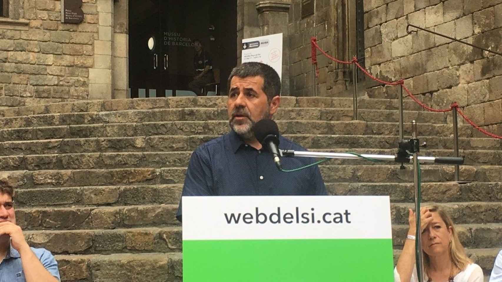Jordi Sànchez en un acto de apoyo a Puigdemont, imagen de archivo