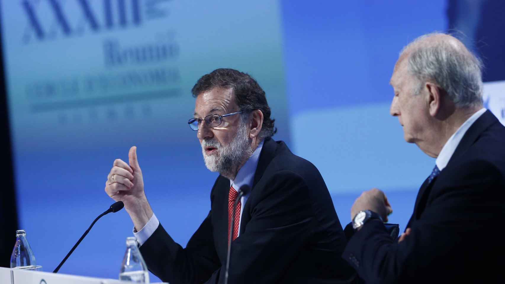 El presidente del Gobierno, Mariano Rajoy, en las jornadas del Cercle d'Economia el sábado / CG
